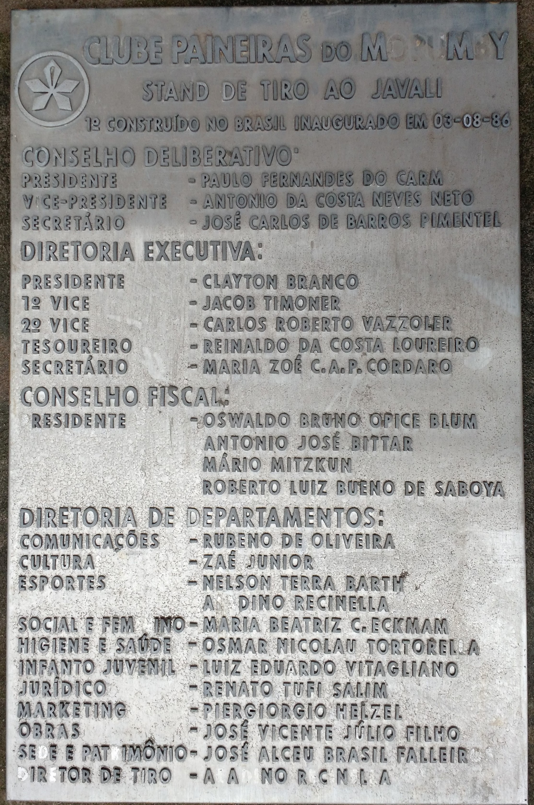 Stand de Tiro ao Javali 03/08/1986